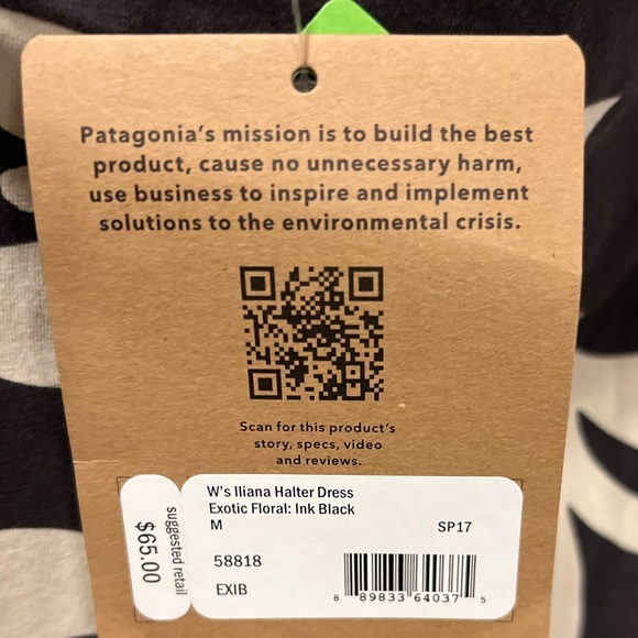 Patagonia Iliana halter dress New with out tags ! Size medium retails 65.00 - Picture 4 of 9